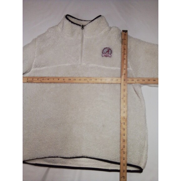 Women's Knights Athletic   White Sherpa Pullover 1/4 Zip Size 16/18 - Picture 14 of 15